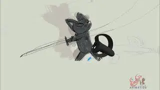 Black Cat samurai AnimVR