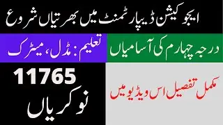 Education department punjab upcoming class foure 4 lahore punjab jobs 2022 - Grade IV Jobs in