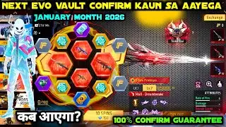 NEXT EVO VAULT 2 JANUARY 2026 MONTH 100% *CONFIRM* FREE FIRE | FF NEW EVO VAULT EVENT JANUARY 2026