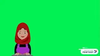 green screen muslimah girl (for explaination video)