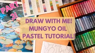 Oil Pastel Paint Along Part 3! Plus opening a sketchbook and new supplies!