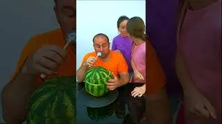 Funny karma on dad vs Watermelon prank on cute daughter 🍉😱🤣👧🏻✅🚀