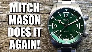 The Refreshing Mitch Mason Maelstrom “Marimo Green” Automatic Dive Watch - Perth WAtch 