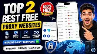 Top 2 Best Free Proxy Websites 2026 | Working & Fast Browsing ✅