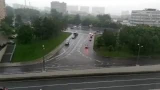 НАЧАЛО СИЛЬНЕЙШЕГО ЛИВНЯ В МОСКВЕ! 30 июня 2017 г.