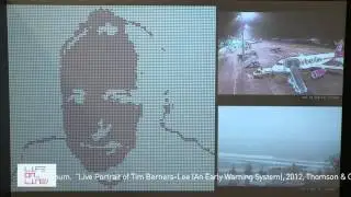 Live Portrait of Tim Berners-Lee (An Early Warning System) by Thomson & Craighead