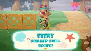 EVERY Summer Shell Recipe & How to get them! | Animal Crossing New Horizons