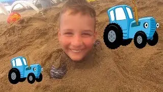 GAG - Vadym, Diana and Sophia having fun on the beach! #16 - Video Edukasi Anak