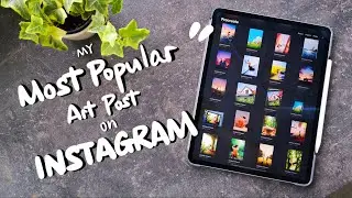 How I Created My Most Popoluar Art Post On Instagram | Normal Speed Digital Painting Process