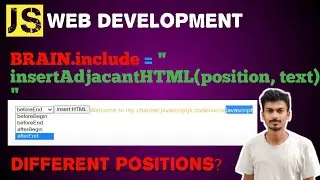 13) Insert text to webpage using js| insertadjacenthtml |Javascript for Web Development