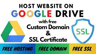 How to Host Static Website on Google Drive | Free Custom Domain | Free SSL from CLoudflare  [Urdu]