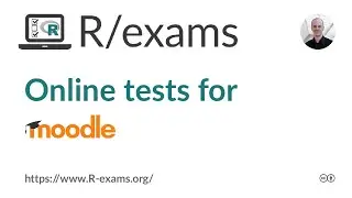 Online tests for Moodle using R/exams