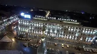 ПИТЕР / площадь восстания с высоты птичьего полета