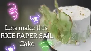 RICE PAPER SAIL I how to make NUTELLA CAKE I easy cake icing design I Sweet Wonders