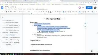 Assignment Review   CGI 1 Turntable Setup