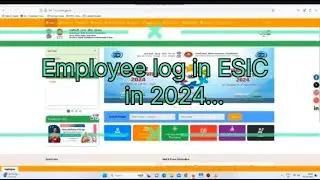 How to login esic in 2024, employee esic pe login kese kare.