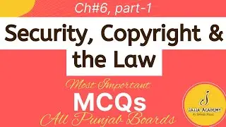 Security, Copyright, and the Law Important MCQs| 11th Class Computer Guess Paper| All Punjab Boards