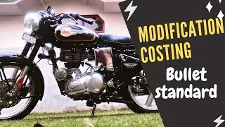 bullet standard 350 bs6 full modification costing || under 10000