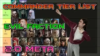 COMMANDER TIER LIST - EVIL FACTION - RTW 2.0 META