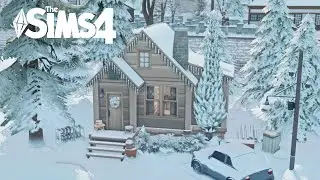 Tiny Winter Cabin⛄ - No CC - Sims 4 Speed Build