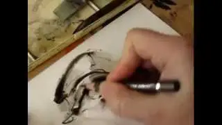 Watercolor demonstration - Painting the Eye - by alena hovorkova