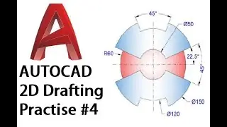 Practice AutoCAD 2D drawing - 4