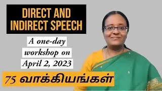Direct and Indirect Speech | A One-day Workshop on Zoom on April 2, 2023