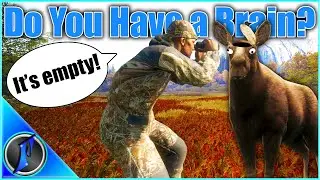 Flinter Finds a Brainless Cow Moose!