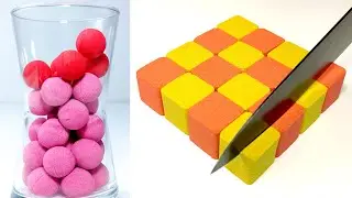 Very Satisfying and Relaxing Kinetic Sand Cutting ASMR #75 - Sand Cutting ASMR