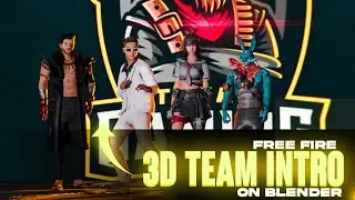 How to make free fire 3d team into on blender | Free fire team animation on blender in Hindi.