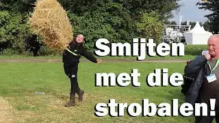 Smijten met die strobalen!