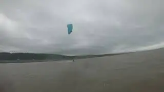 Kitesurfing Llanrhystud 31st Jan 2024 - Duotone Neo Dlab, Jaime SLS