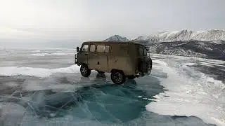 Winter fishing on Baikal 2021. The way home. 