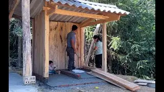 Complete the toilet wall | Family Farm Life
