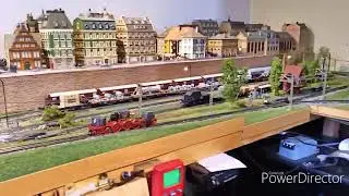 Testlauf BR78 von Trix H0 umgebaut für Trix Express