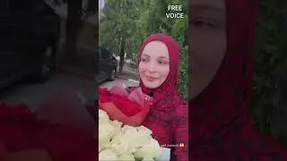 Время 23:57 А я на съемках , Цветы это - каккомплимент для женщин #хадиджа2024