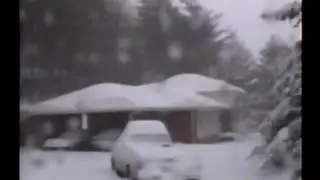 Snow at Glen Cannon Home - March 13, 1993