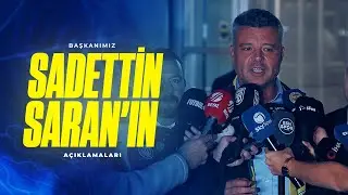 Başkanımız Sadettin Saran'ın Maç Sonu Açıklamaları | Fenerbahçe 2-0 H.C. Antalyaspor