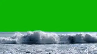 Beach Waves Animation | Green Screen HD
