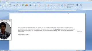 Microsoft Office 2007 Word Text Group DropCap Date Time & Symbos