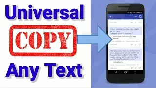How to copy any text from any app with Universal Copy | Universal Copy App