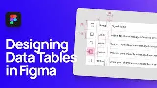 How to Design and Prototype Data Tables in Figma | Material Design Component Tutorial