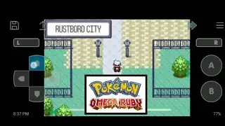 Pokemon Omega Ruby First gym battle gameplay