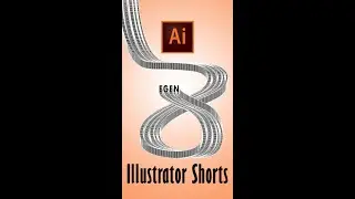 Poster Curl Effect in Illustrator | Using Font Blend Tool, Paintbrush Tool... eGenstudio 