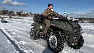 На тюбинге за квадроциклом и Уралом