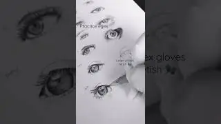 Practice eyes + surgical gloves 🧤🤍 Latex gloves
