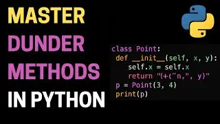 Master Dunder Methods in Python 🔥 | add(), str(), and More Made Easy!