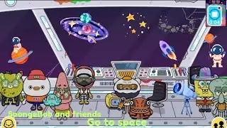 SpongeBob and Friends going to Space 🚀🧑‍🚀🪐🔭🛰️😱#youtubevideos #spongebobandfriends #space