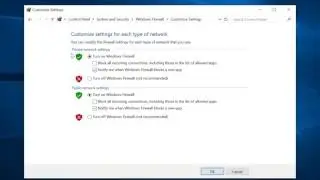 Turn Windows Firewall Off in Windows 10