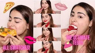 Swatches of the New Maybelline Superstay Vinyl Ink Liquid Lipsticks | Glossy Lip shades | FOOD TEST